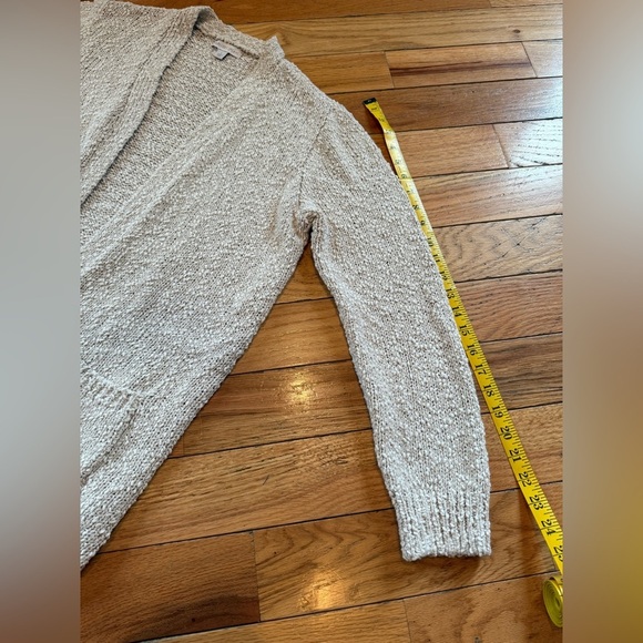 Barefoot Dreams Beige Boucle Cozy Loungewear Cardigan Sweater Women’s Size Large - Picture 11 of 13